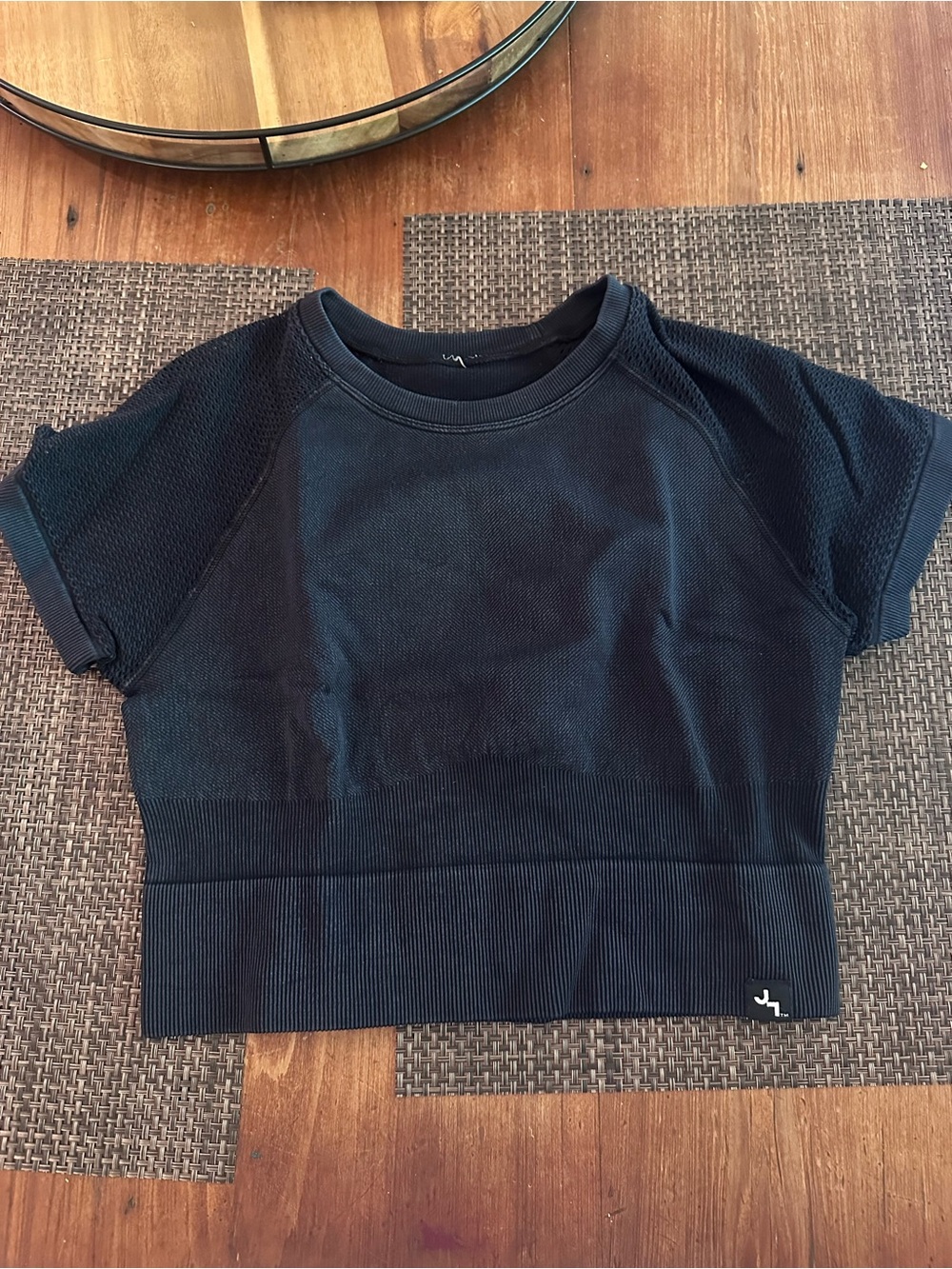 Black Athletic Short Sleeve Top - JoyLab